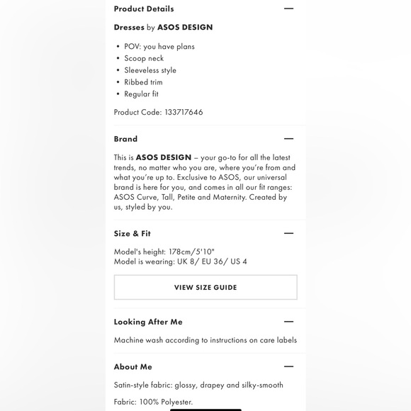 NWT ASOS DESIGN Bias Slip MIDI Dress Ivory US 6 - Picture 16 of 16